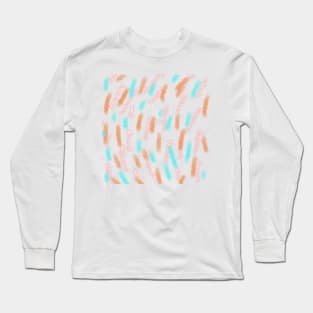 Colorful watercolor abstract texture art Long Sleeve T-Shirt